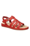 Easy Street Chirp Quarter Strap Gladiator Sandal In Red