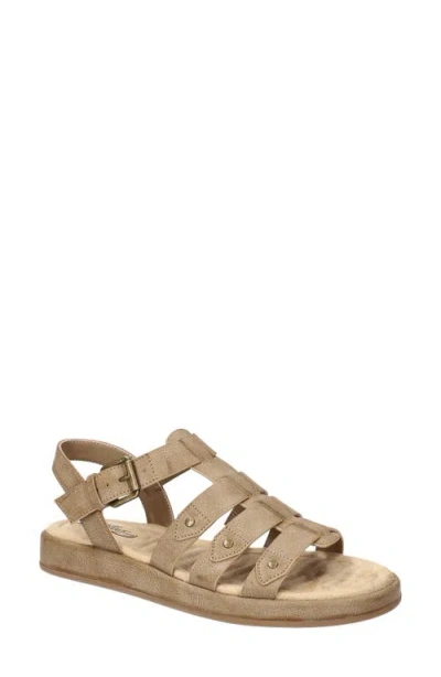 Easy Street Chirp Quarter Strap Gladiator Sandal In Taupe