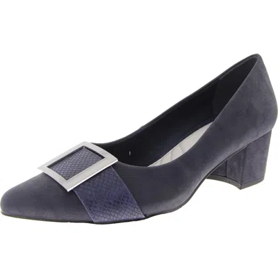 Easy Street Cider Womens Faux Leather Pointed Toe Pumps In Multi