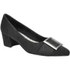Easy Street Cider Womens Faux Leather Slip On Block Heels In Multi