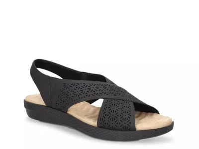 Easy Street Claudia Wedge Sandal In Black