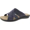 Easy Street Coho Lasercut Slide Sandal In Blue