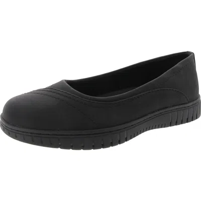 Easy Street Cosma Womens Comfort Insole Manmade Slip-on Sneakers In Black