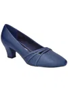 Easy Street Cristiny Womens Satin Glitter Pumps In Multi