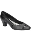 Easy Street Dalia Womens Faux Leather Pumps In Black