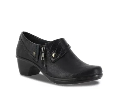 Easy Street Darcy Womens Slip On Ankle Shooties In Navy