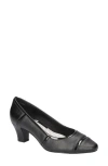 Easy Street Datia Cap Toe Pump In Black