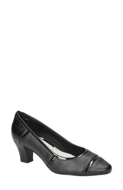 Easy Street Datia Cap Toe Pump In Black