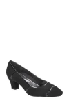 Easy Street Datia Cap Toe Pump In Black Lamy