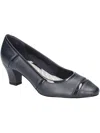 Easy Street Datia Womens Faux Leather Pumps In Grey