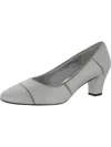 EASY STREET DATIA WOMENS SATIN SHIMMER PUMPS