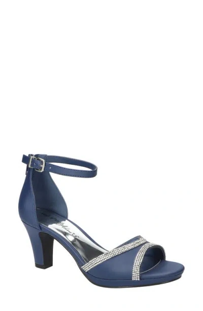 Easy Street Davina Ankle Strap Sandal In Blue