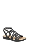 Easy Street Daylily Caged Sandal In Black
