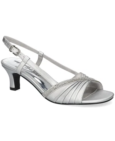 Easy Street Delite Dress Sandals In Gray