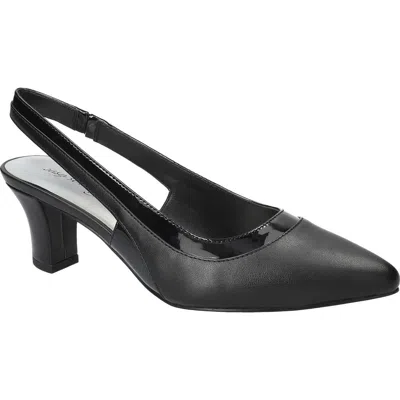Easy Street Dessa Slingback Pointed Toe Pump In Black