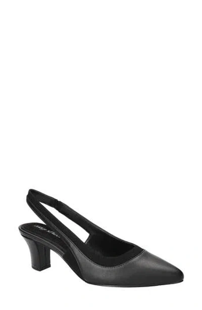 Easy Street Dessa Slingback Pointed Toe Pump In Black