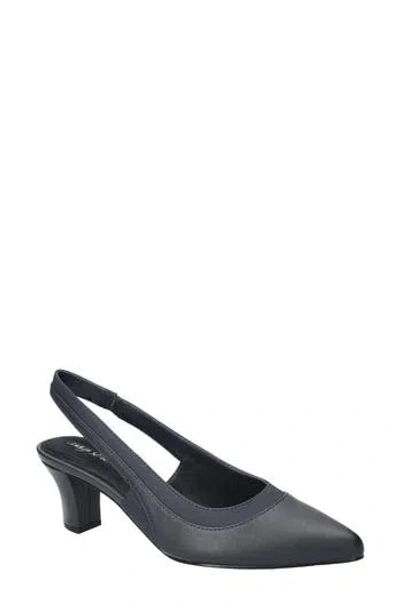 Easy Street Dessa Slingback Pointed Toe Pump In Black