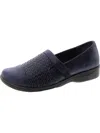 Easy Street Destiny Womens Leather Slip On Loafers In Multi