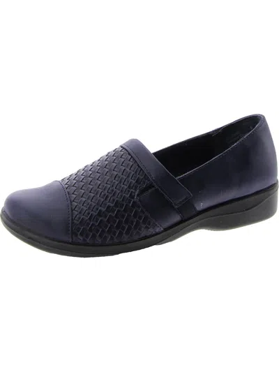 Easy Street Destiny Womens Leather Slip On Loafers In Multi