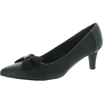 Easy Street Devanna Womens Satin Pumps In Black