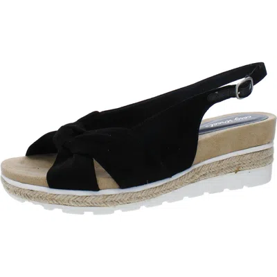 Easy Street Dot Womens Ankle Strap Wedge Wedge Sandals In Multi