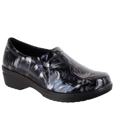 Easy Street Easy Works  Women's Tiffany Clogs In Black