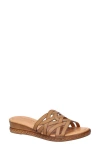 Easy Street Edda Slide Sandal In Cognac