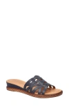 Easy Street Edda Slide Sandal In Navy