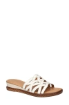 Easy Street Women's Edda Wedge Heel Sandals In White
