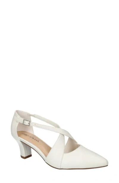 Easy Street Elegance Pointed Toe Pump In White