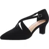 Easy Street Elegance Womens Faux Leather Pointed Toe Pumps In Multi