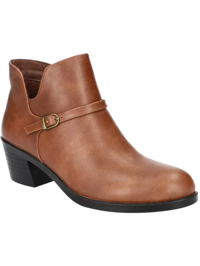 Easy Street Ellery Womens Faux Leather Ankle Booties In Multi