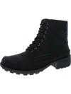 Easy Street Elsie Womens Zipper Man Made Combat & Lace-up Boots In Multi