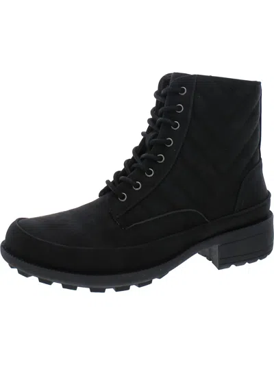 Easy Street Elsie Womens Zipper Man Made Combat & Lace-up Boots In Multi