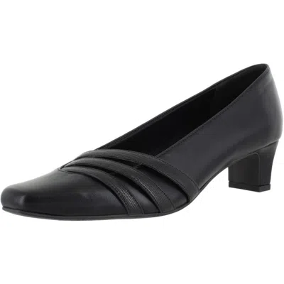 Easy Street Entice Womens Faux Leather Block Heel Dress Heels