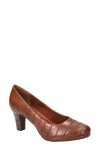 Easy Street Women's Equinox Platform Slip-on Pumps In Brown