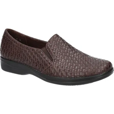 Easy Street Women's Eternity Comfort Flats In Brown Woven