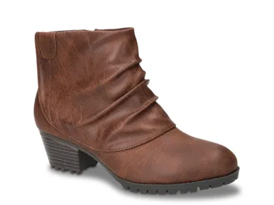 Easy Street Extra Wide Width Ambrose Bootie In Brown