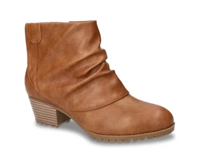 Easy Street Extra Wide Width Ambrose Bootie In Brown