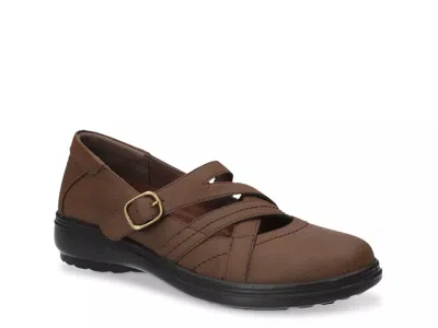 Easy Street Extra Wide Width Wise Mary Jane Slipon In Brown