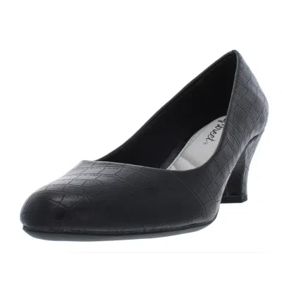 Easy Street Fabulous Womens Faux Leather Embossed Pumps In Multi