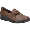 Easy Street Women's Faith Comfort Slip-on Flats In Brown