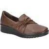 Easy Street Women's Faith Comfort Slip-on Flats In Brown