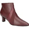 Easy Street Women's Falcon Dress Ankle Boots In Burgundy