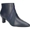 Easy Street Falcon Pointed Toe Bootie In Navy