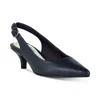 Easy Street Faye Womens Padded Insole Pointed Toe Heels In Blue