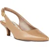 Easy Street Faye Slingback Kitten-heel Pumps Women's Shoes In Multi