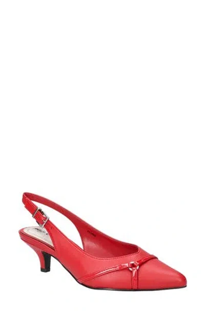 Easy Street Feena Slingback Pump In Red