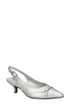 Easy Street Feena Slingback Pump In Silver