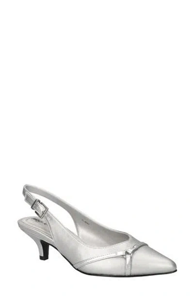 Easy Street Feena Slingback Pump In Silver